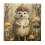 A Cute Hedgehog in Forest Kakelplatta<br><div class="desc">En söt hedgehog i en skogsmiljö</div>