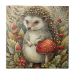 A Cute Hedgehog in Forest Kakelplatta<br><div class="desc">En söt hedgehog i en skogsmiljö</div>