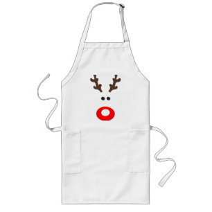 A Cute Rudolph - julpron Långt Förkläde
