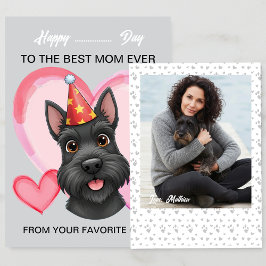 A cute Scottish on a special occasion for Mom Julkort