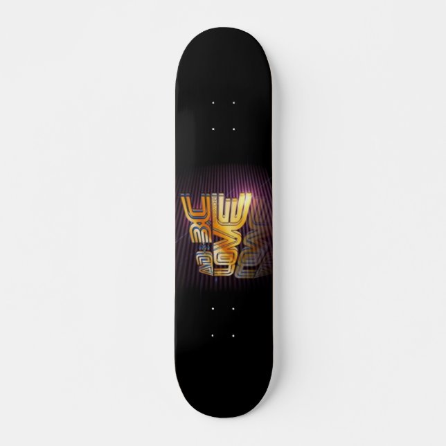 a.d och bc skateboard bräda 21,5 cm (Framsida)