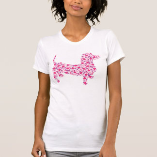 A Dachshund av Rosa Hearts Tee