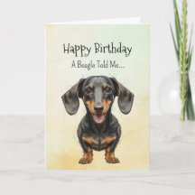 A Dachshund Personality Birthday Roligt Animal