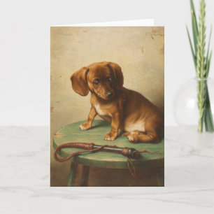 A Dachshund Puppy Carl Reichert Kort