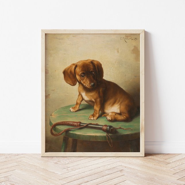 A Dachshund Puppy | Carl Reichert Poster (Skapare uppladdad)