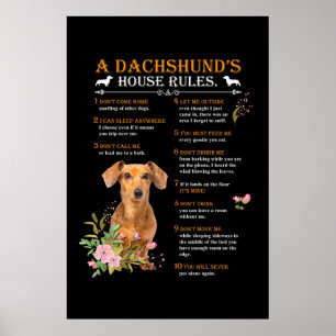 A Dachshunds House Regler Poster