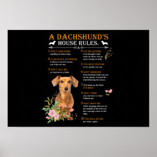 A Dachshunds House Regler Poster
