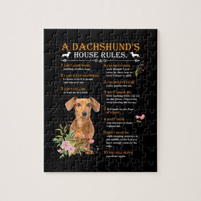 A Dachshunds House Regler Pussel (Vertikal)