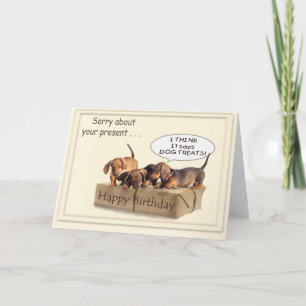 A Dachsund Birthday Kort