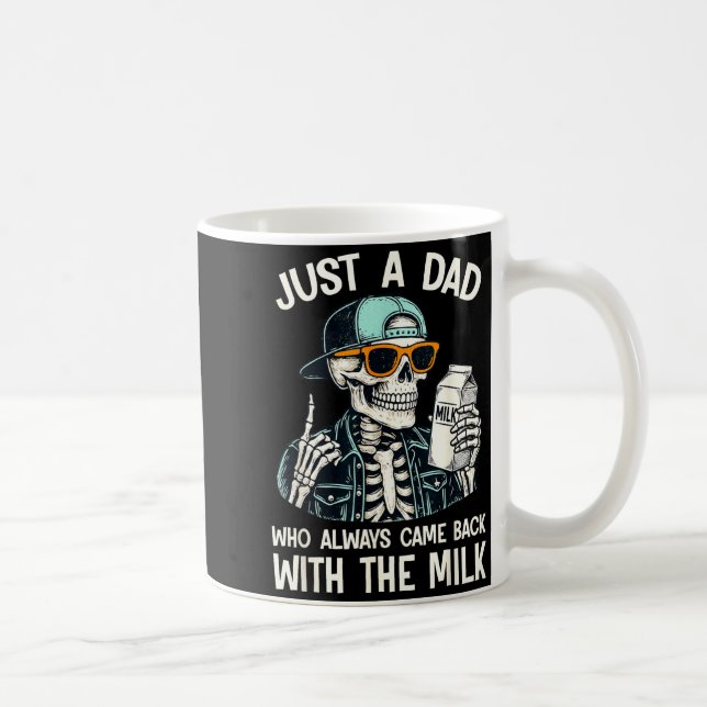 A dad who came back with the milk father's day  kaffemugg (Höger)