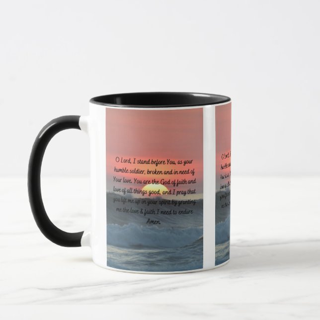 A Daily Humbling Prayer Two Tone Mugg (Vänster)