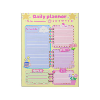 a daily planner Notepad Anteckningsblock