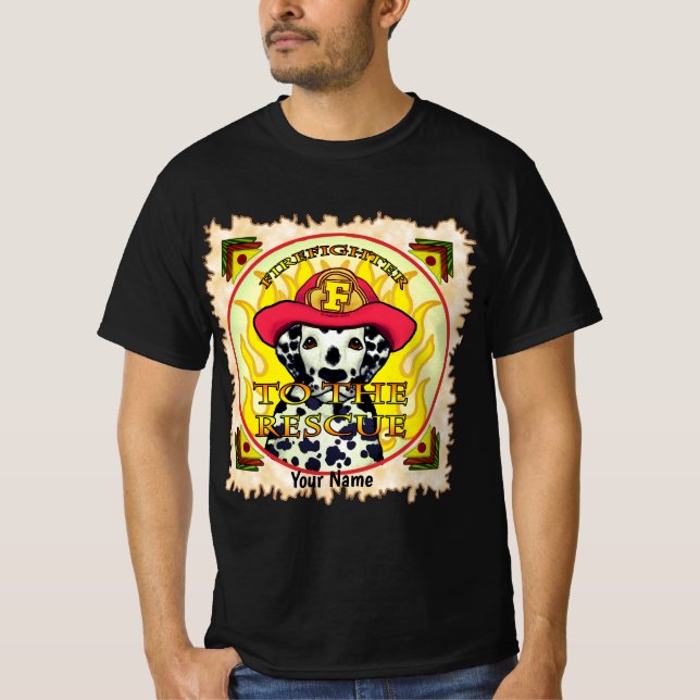 A Dalmatian Firefighter T-Shirt (Framsida)
