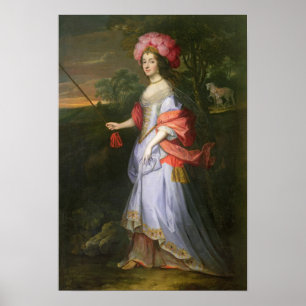 A Dam i Masquerakostume, 1679 Poster
