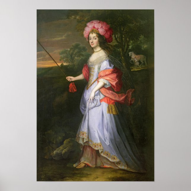 A Dam i Masquerakostume, 1679 Poster (Framsidan)