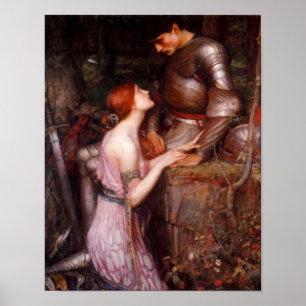A Dam och hennes Knight Romantic Poster