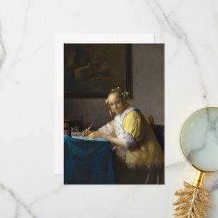 A Dam Skrivelse från Johannes Vermeer Tack Kort