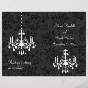 A Damask Victorian Bröllopsprogram