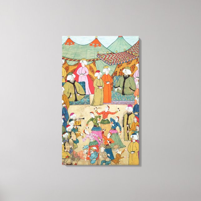 A Dance for the Pleasure of Sultan Ahmet III Canvastryck (Framsida)