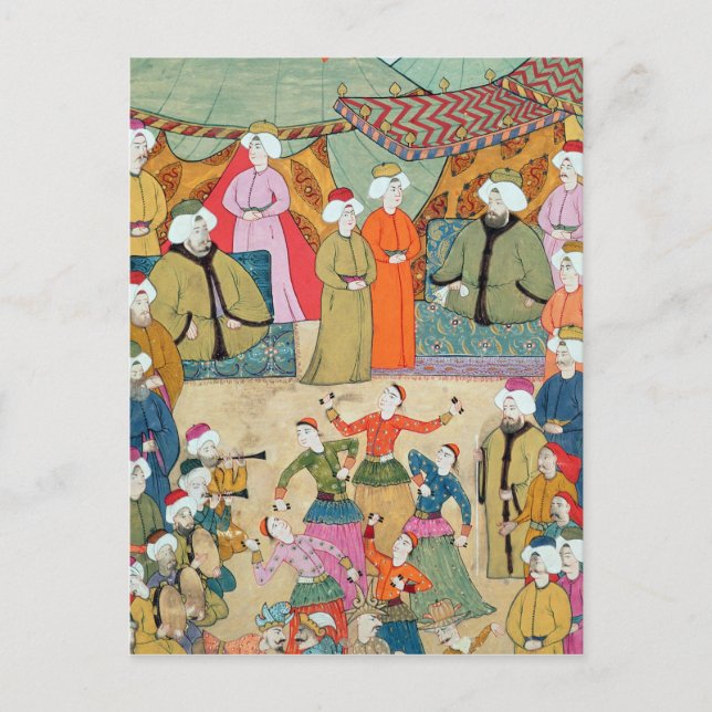 A Dance for the Pleasure of Sultan Ahmet III Vykort (Framsida)