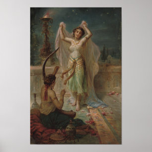 A Dance under Stars av Hans Zatzka - poster