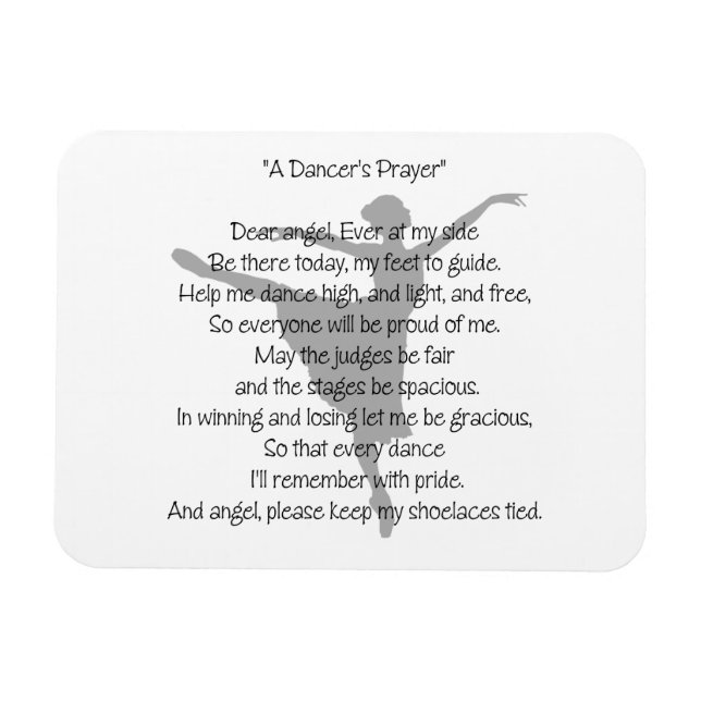 A Dancers bön Magnet (Horisontell)