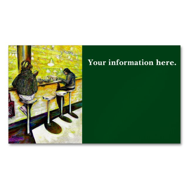 A Day Off from Crazy Magnetiska Visitkort (Framsida)