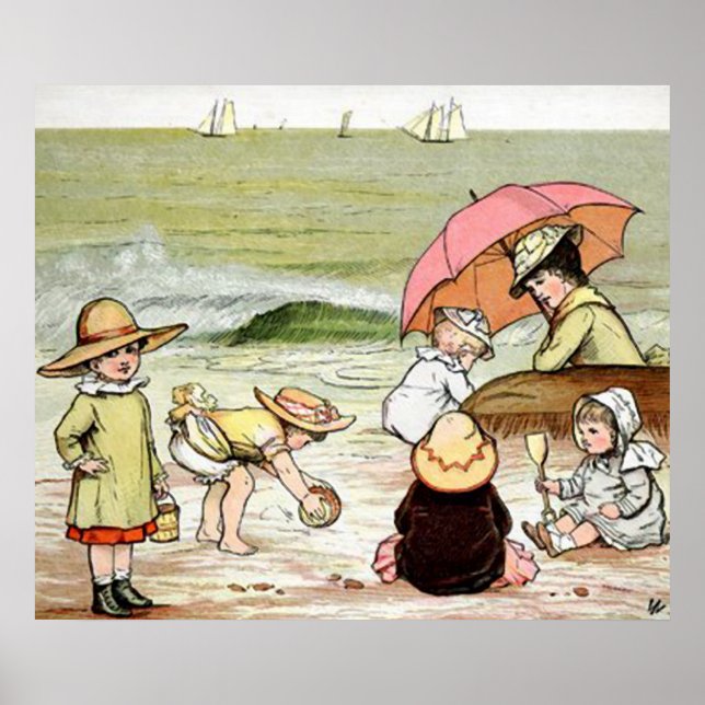 A Day on the Beach Poster (Framsidan)
