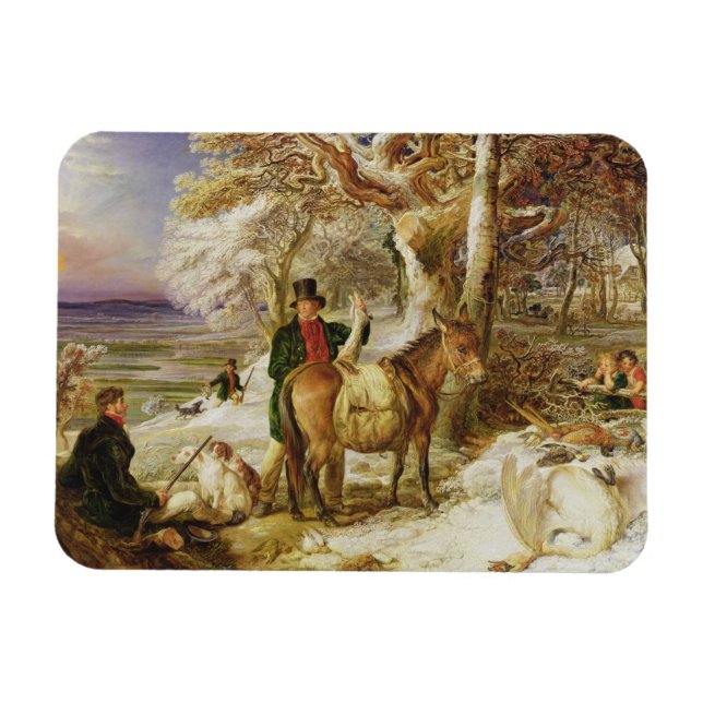 A Day's Sport, 1826 (olja på arbetsyta) Magnet (Horisontell)