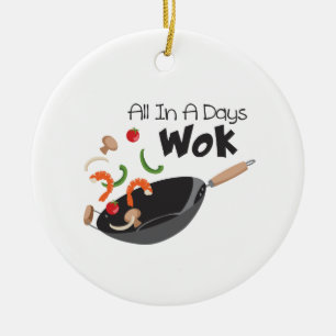 A Days Wok Julgransprydnad Keramik