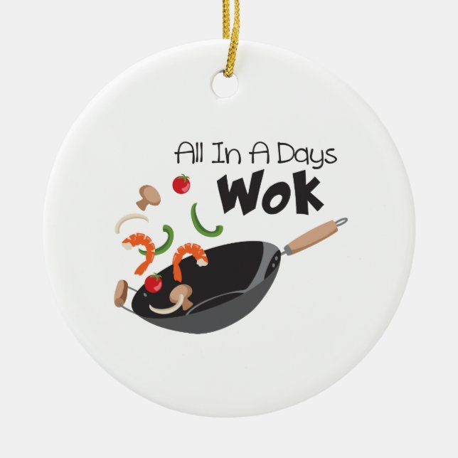 A Days Wok Julgransprydnad Keramik (Framsidan)