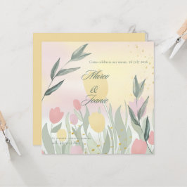 A Delicate Tulip Wedding Celebration Inbjudningar