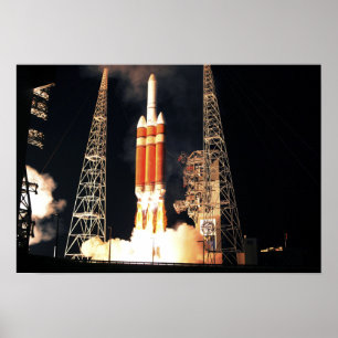A Delta IV Heavy Rcket hiss av Poster