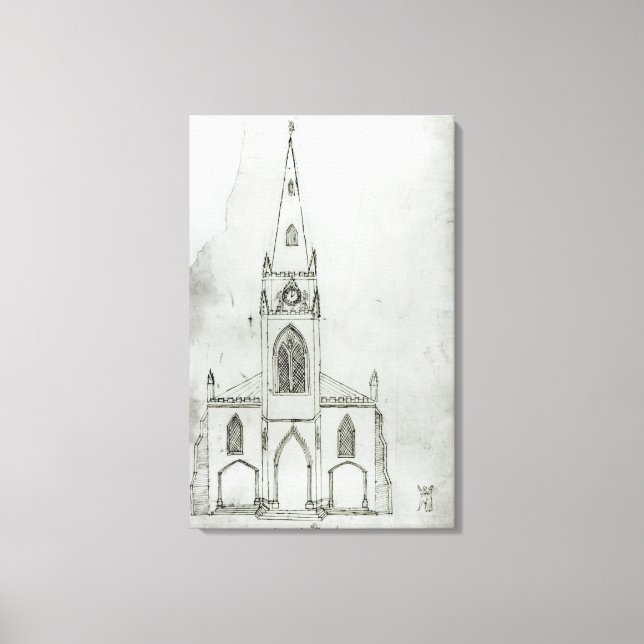 A Design for a Church, 1821 Canvastryck (Framsida)