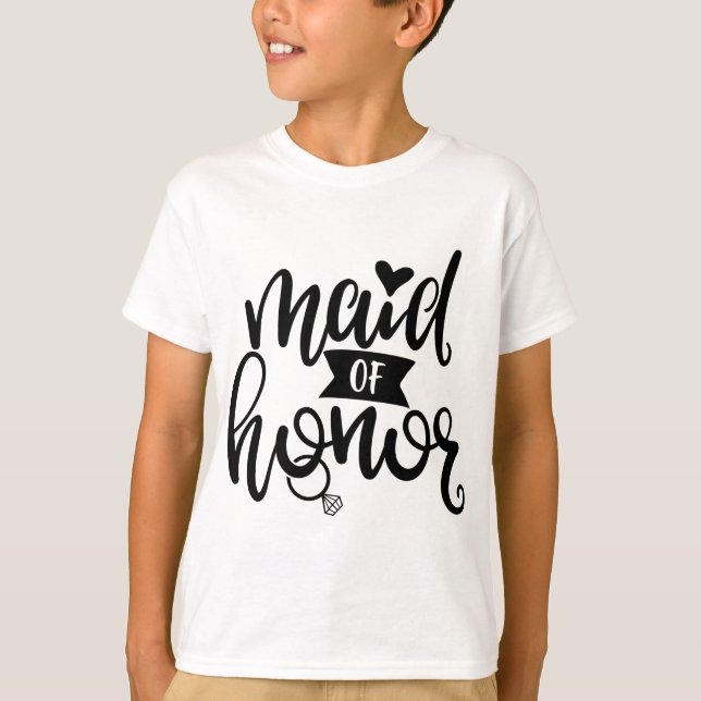 A Design Maid of honor för Möhippa T Shirt (Framsida)