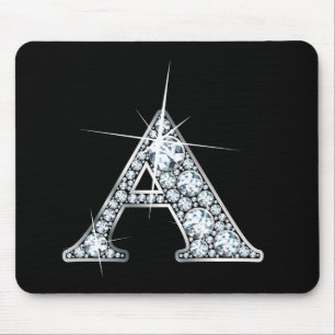 "A" Diamond Bling Mousepad Musmatta