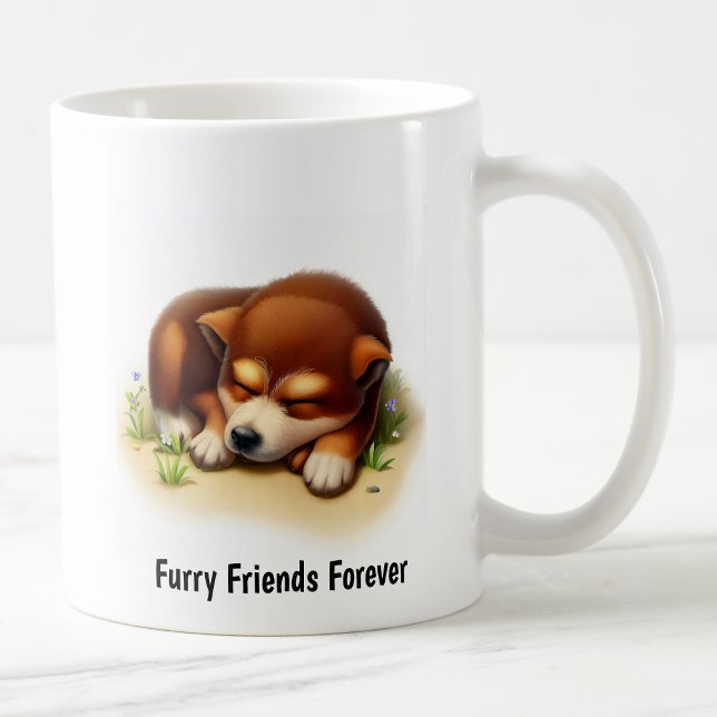 A Digital Painting of a Cute Australian Cattle Hun Kaffemugg (Skapare uppladdad)