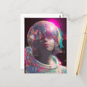 A disco astronaut vykort