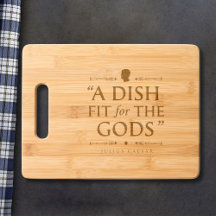 A Dish Fit for the Gods - Engraved Wooden Cining