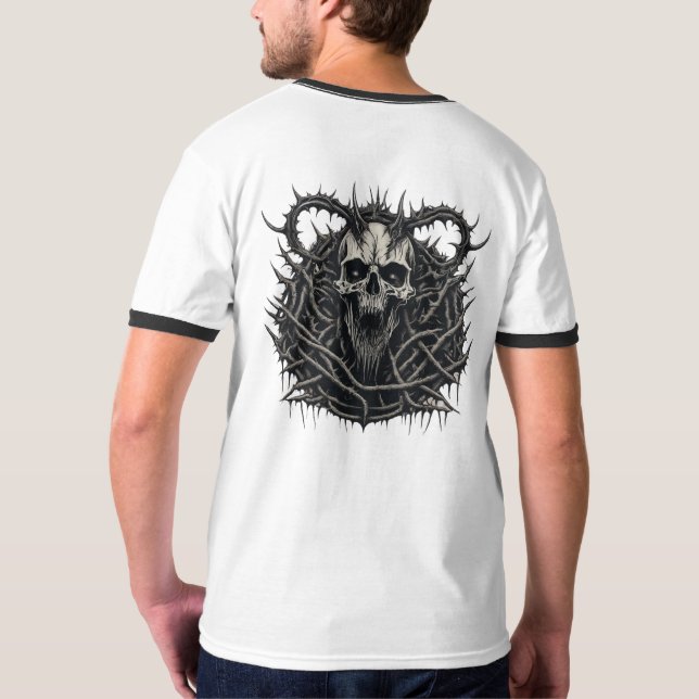 A Död Metall Logotyp för de skadade T Shirt (Hel baksida)