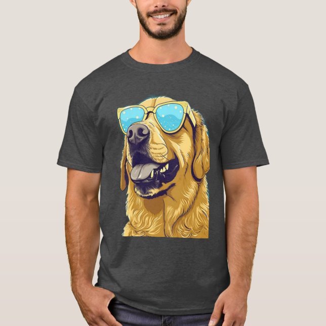 A dog with sungasses  t shirt (Framsida)