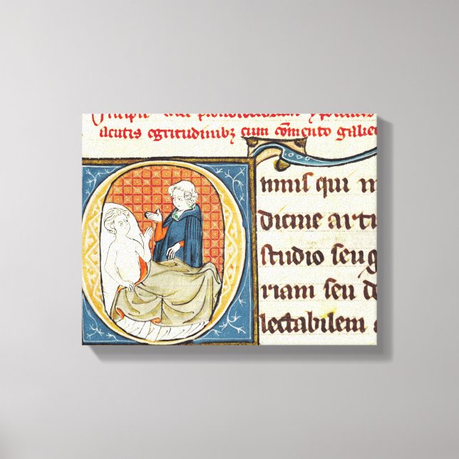 A Doktor Diagnostiserar en patient Canvastryck (Framsida)