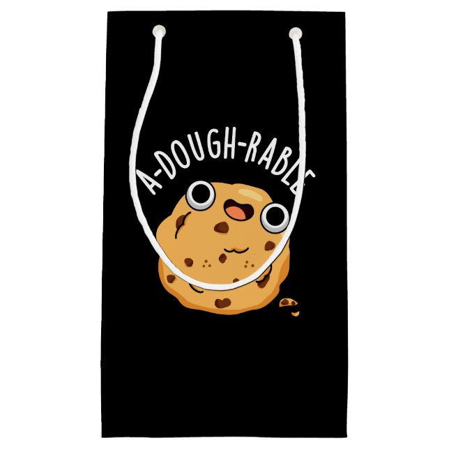 A-dough-able Funny Cookie Pun Mörk BG (Framsidan)