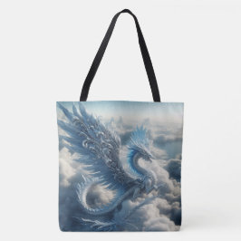 A Dragon omgiven av moln Tygkasse