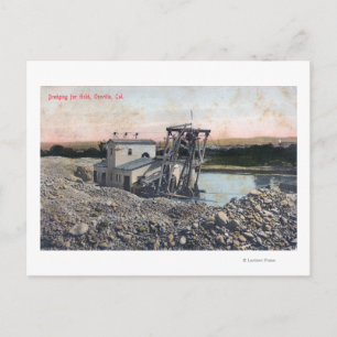 A Dredger Dredging for GoldOroville, CA Vykort