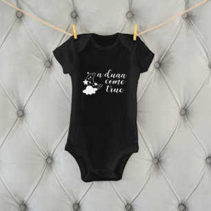 A Duaa Kom True Muslim Baby Black Bodykostym T Shirt