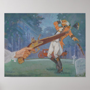 A Duel - 1776-1976 av James C. Kulhanek Poster