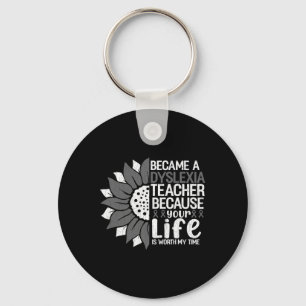 A Dyslexia Teacher Funny Dyslexia Awareness Graphi Nyckelring