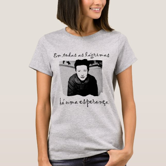 A Esperança de Simone de Beauvoir T Shirt (Framsida)