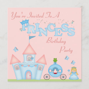 A Fabulous Princess Party Inbjudningar